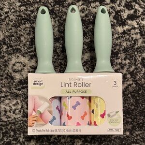3 Pack Dog Bone Printed Lint Rollers